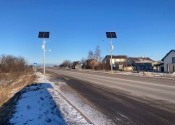 Встановлено освітлення пішохідного переходу на автодорозі Рівне-Городище-Старокостянтинів