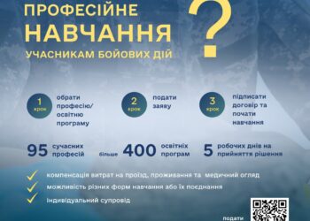 Діє проєкт з організації професійного навчання учасників бойових дій та осіб з інвалідністю внаслідок війни